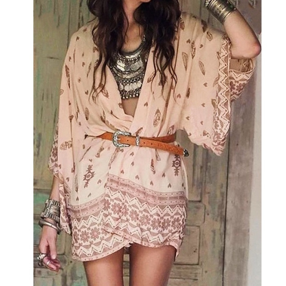25%off!!!! New! BoHo Design Pink Kimono. Versatile!